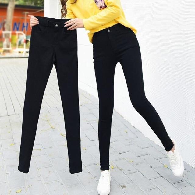 Quần jean nữ lưng cao nhiều màu lựa chọn