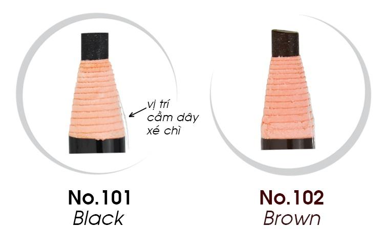 [HCM]Chì xé kẻ mày Cosmetic Art - Màu nâu