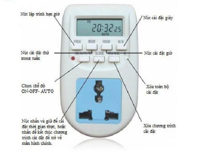 Ổ cắm hẹn giờ điện tử bật tắt tự động AL-06