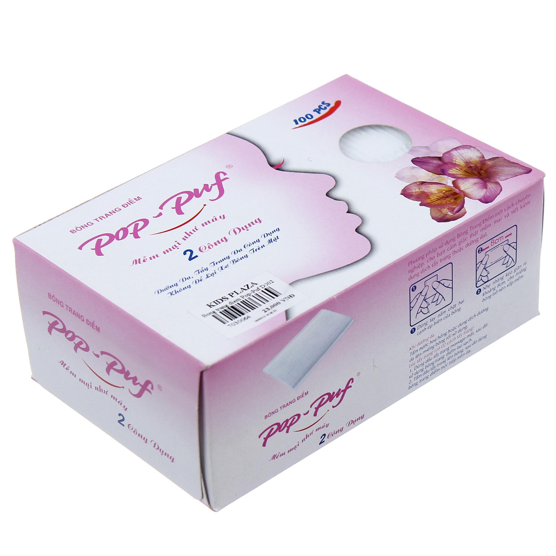 Pop-Puf 2 Uses 100 Pieces (Makeup + makeup remover)