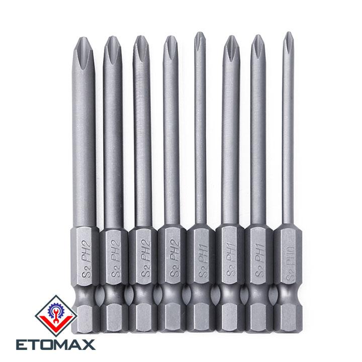 Bộ 8 đầu vặn vít 4 cạnh lục giác cao cấp
