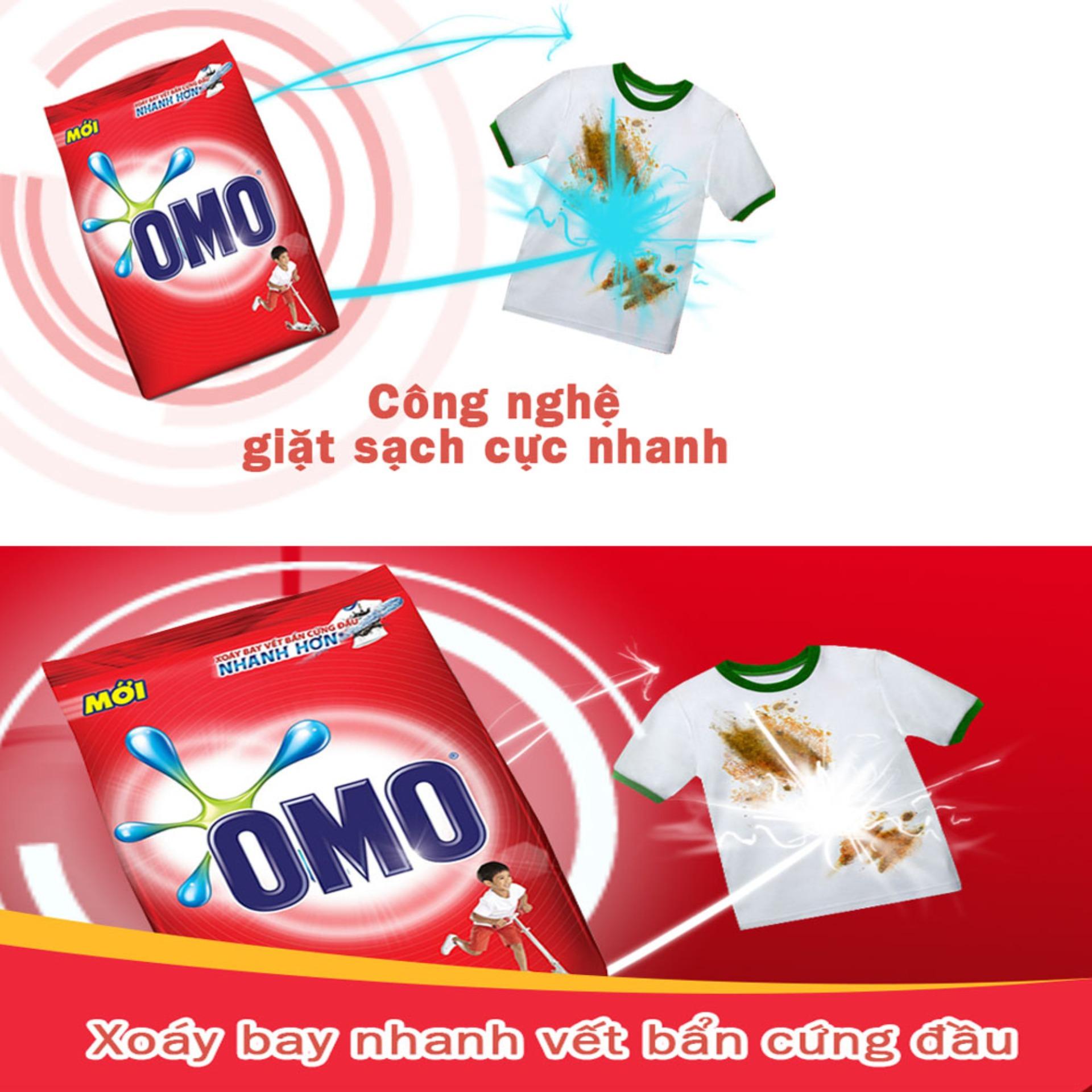 Bột Giặt OMO Sạch Cực Nhanh Túi 2,9Kg