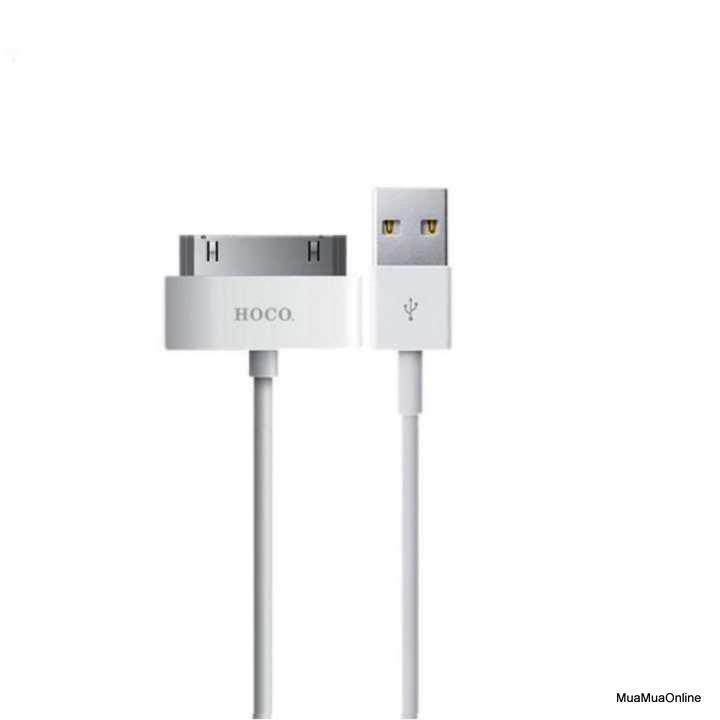 Cáp sạc lightning hoco up301 cho iphone 4/4s/ipad 2/3 sạc nhanh nguồn vào an toàn sale 40% lagashop