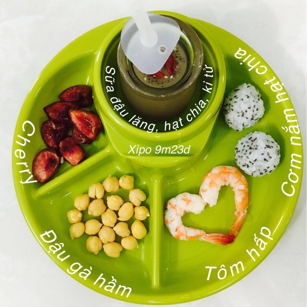 Khay ăn dặm BLW TRÒN Nhật Bản