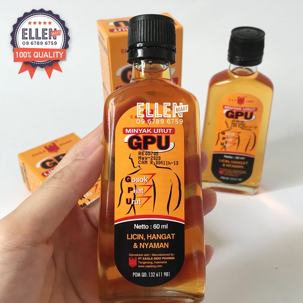 Dầu gừng xoa bóp GPU Liniment Oil Indonesia 60ml