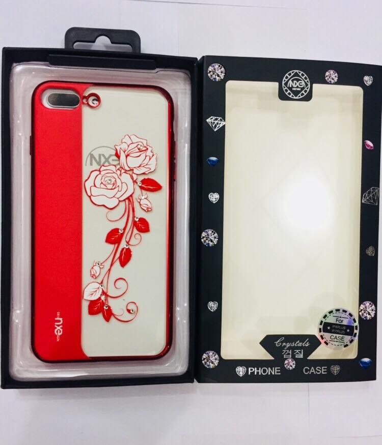[HCM]Ốp lưng iPhone X hoa văn đính đá mẫu mới 2018