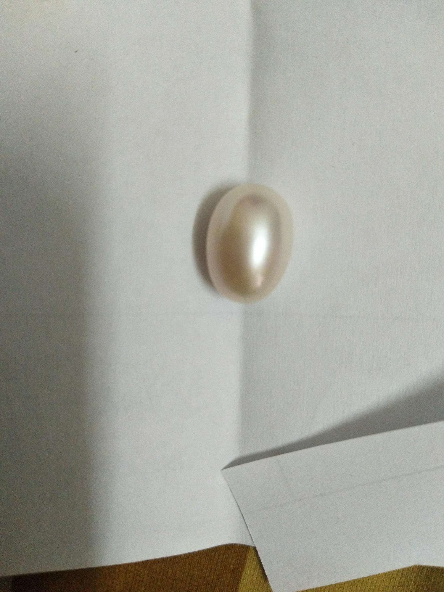 1 Viên ngọc trai thật đẹp không tỳ vết 10-12ly chưa khoan lỗ