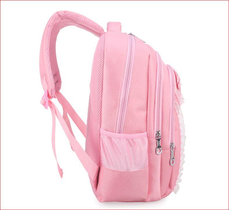 Ba lô cặp sách mèo KITTY đẹp cho bé gái cấp 1 (size lớn từ lớp 3 - 6, màu hồng phấn)