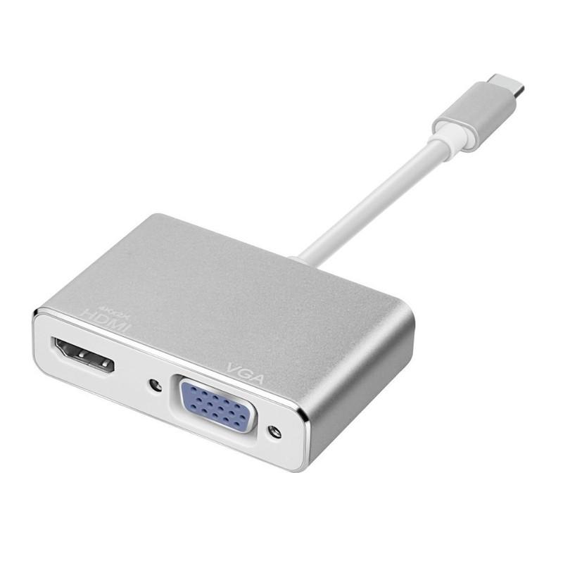 Cáp chuyển type-C ra HDMI và VGA