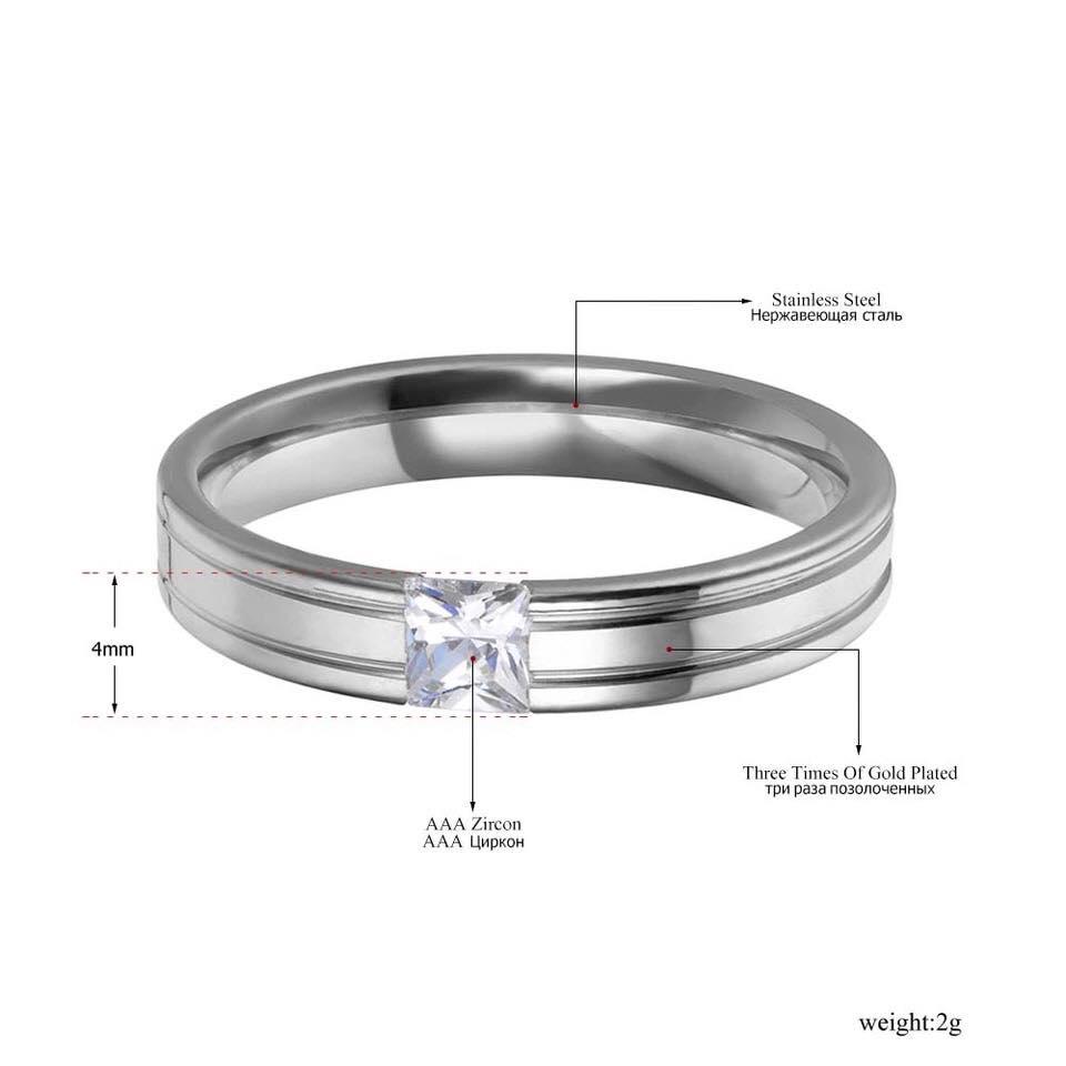 Nhẫn tình nhân giá 1 đôi đá cubic NC89 nhẫn đôi titan