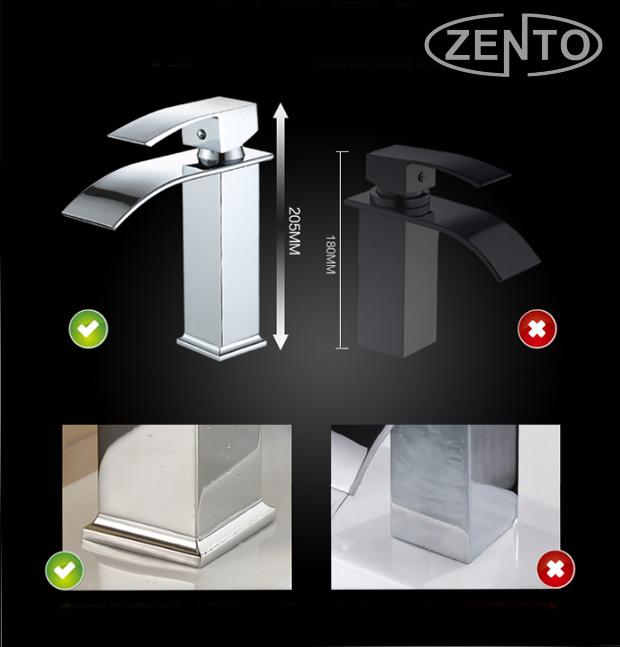 Vòi chậu rửa nóng lạnh Zento ZT2055 (Trắng)