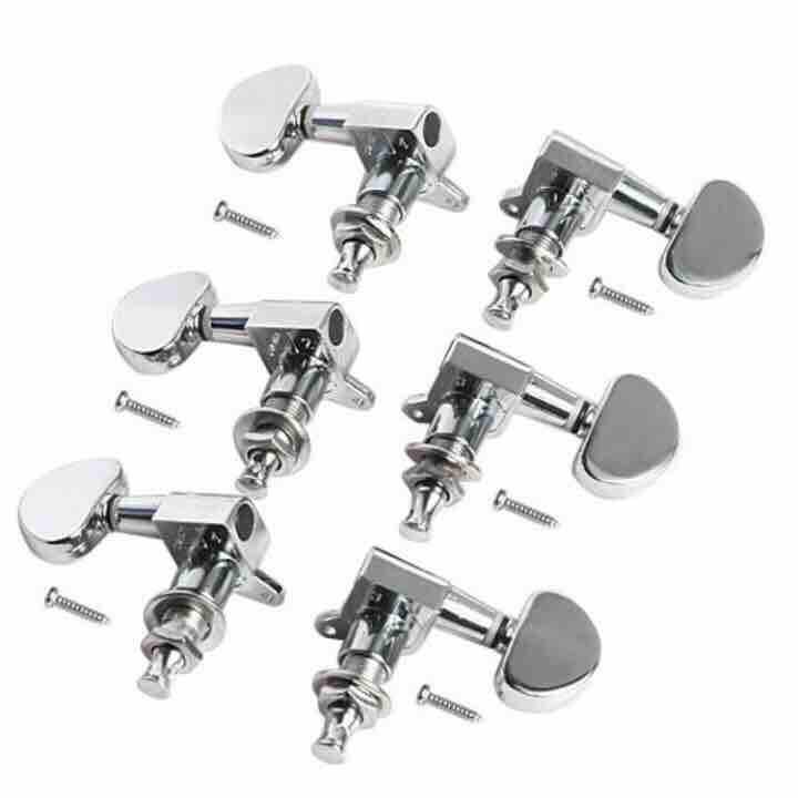 Khoá đàn guitar acoustic đúc đặc(khóa đúc niken, 6 chiếc, đầy đủ phụ kiện)