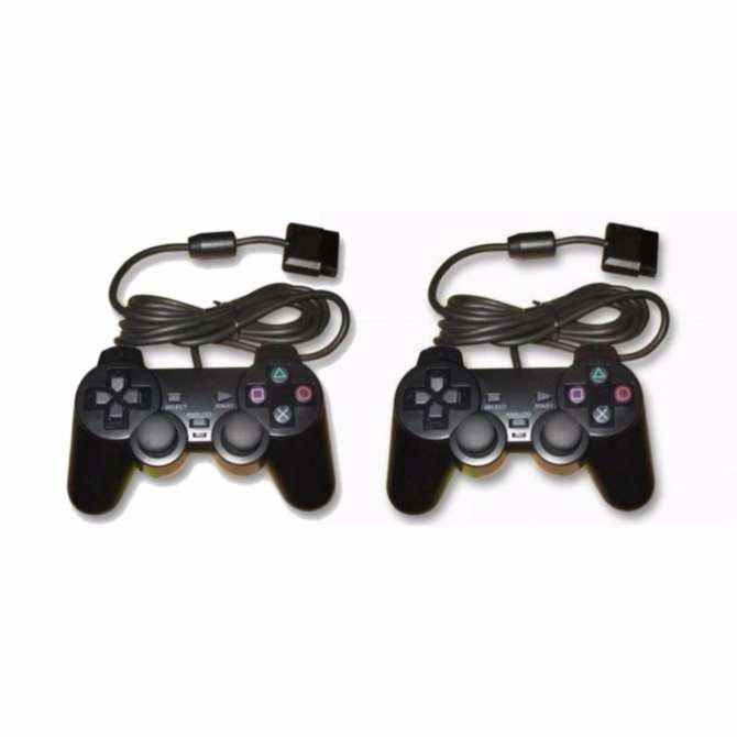 [HCM]Bộ 2 tay cầm chơi game PlayStation 2 DualShock2 (Đen)