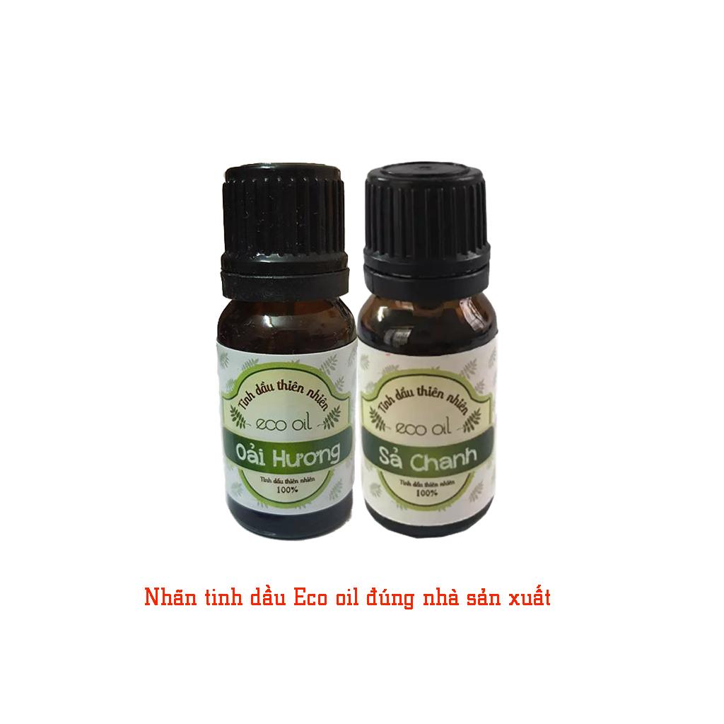 Combo 2 chai tinh dầu oải hương và sả chanh Eco oil 10ml (Nhãn của nhà sản xuất như ảnh)