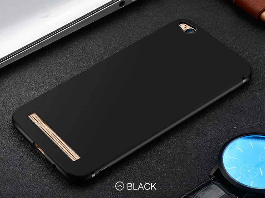Ốp lưng Silicon đen cho Xiaomi Redmi 5A