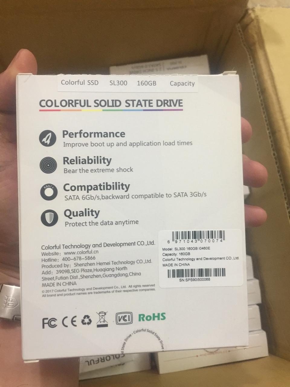 Ổ cứng SSD Colorful SL300 - 160GB