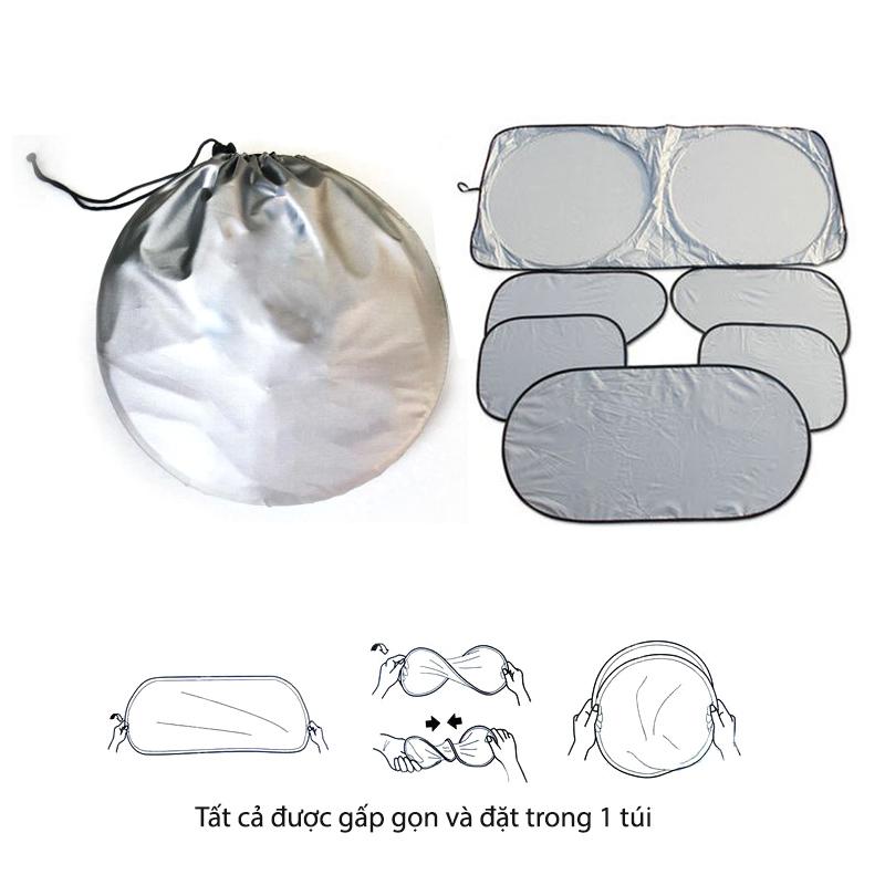 Bộ 6 miếng che kính chắn nắng ô tô