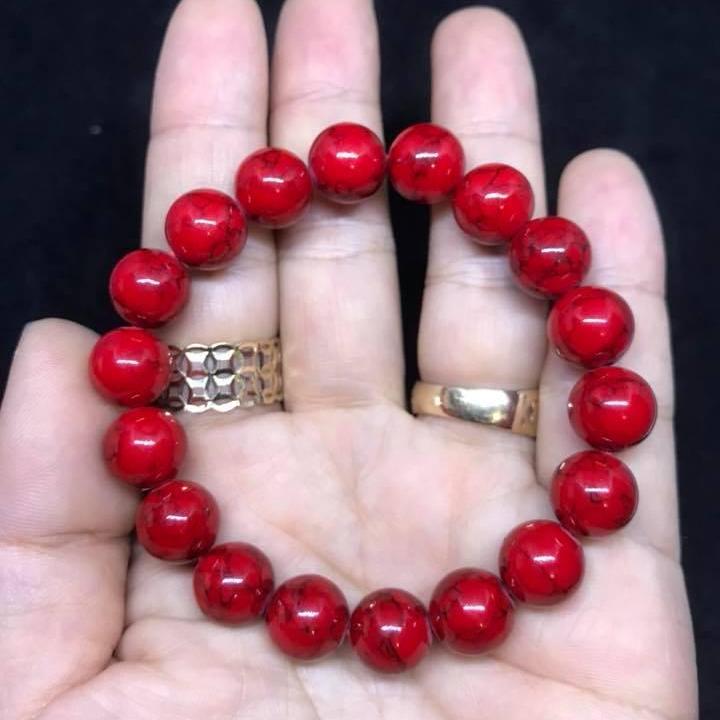 [HCM]VÒNG TAY SAN HÔ ĐỎ 10LY