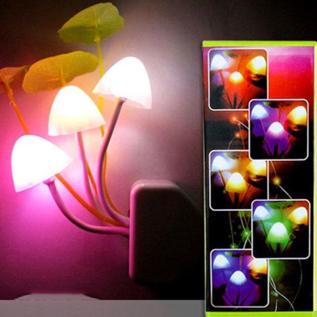 Đèn Ngủ Cảm Ứng Ánh Sáng Hình Cây Nấm