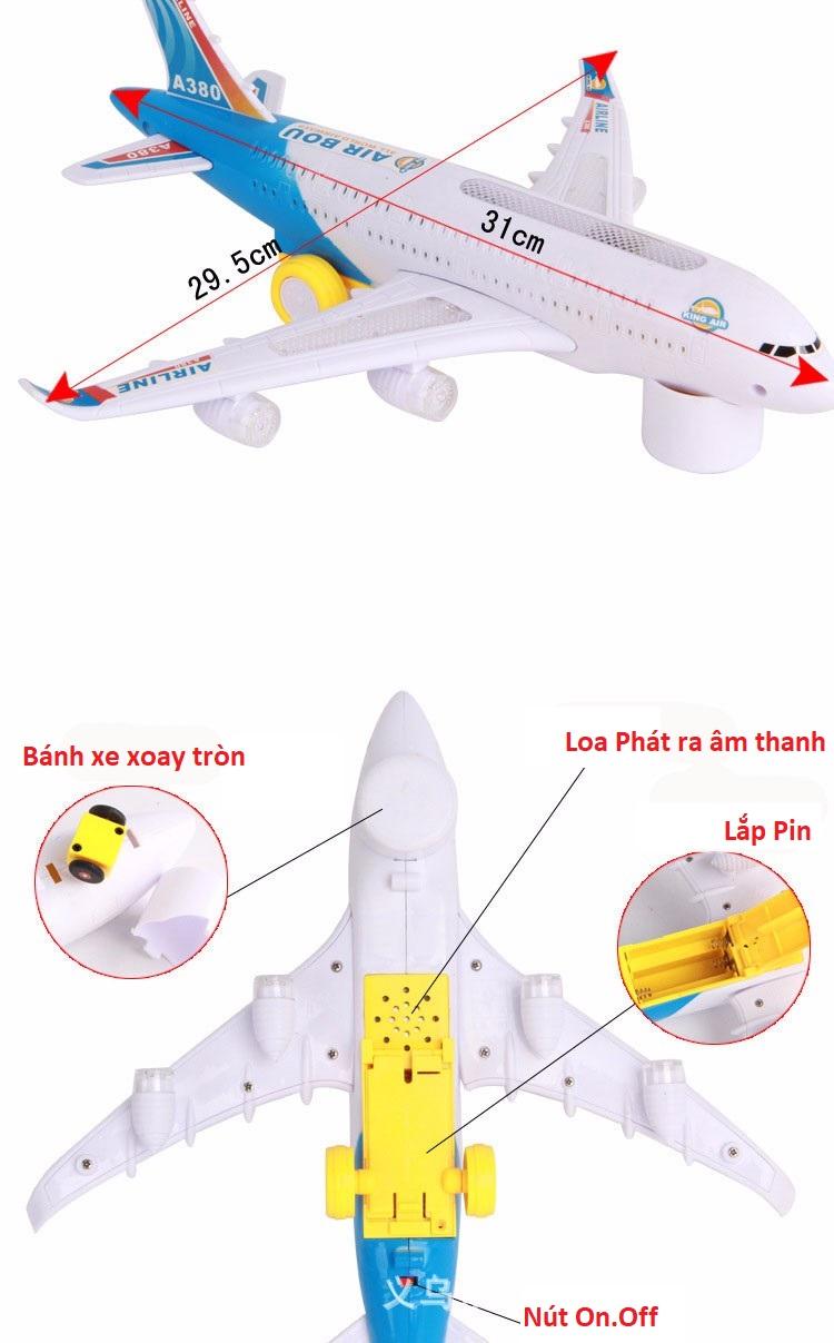 Mô Hình Máy Bay Phát Sáng , Phát Nhạc A380