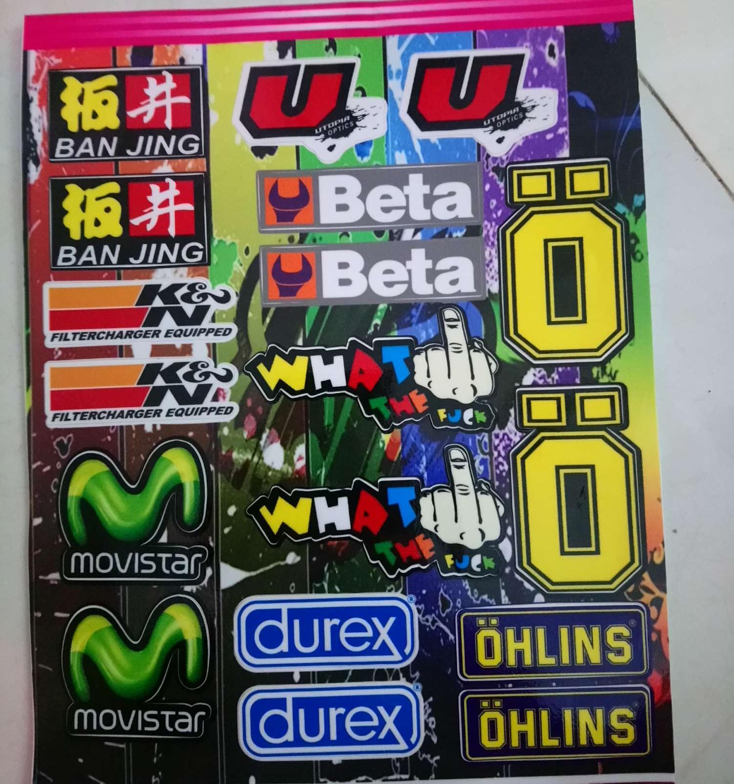 Tem tấm logo dán xe máy kích thước 18x25cm