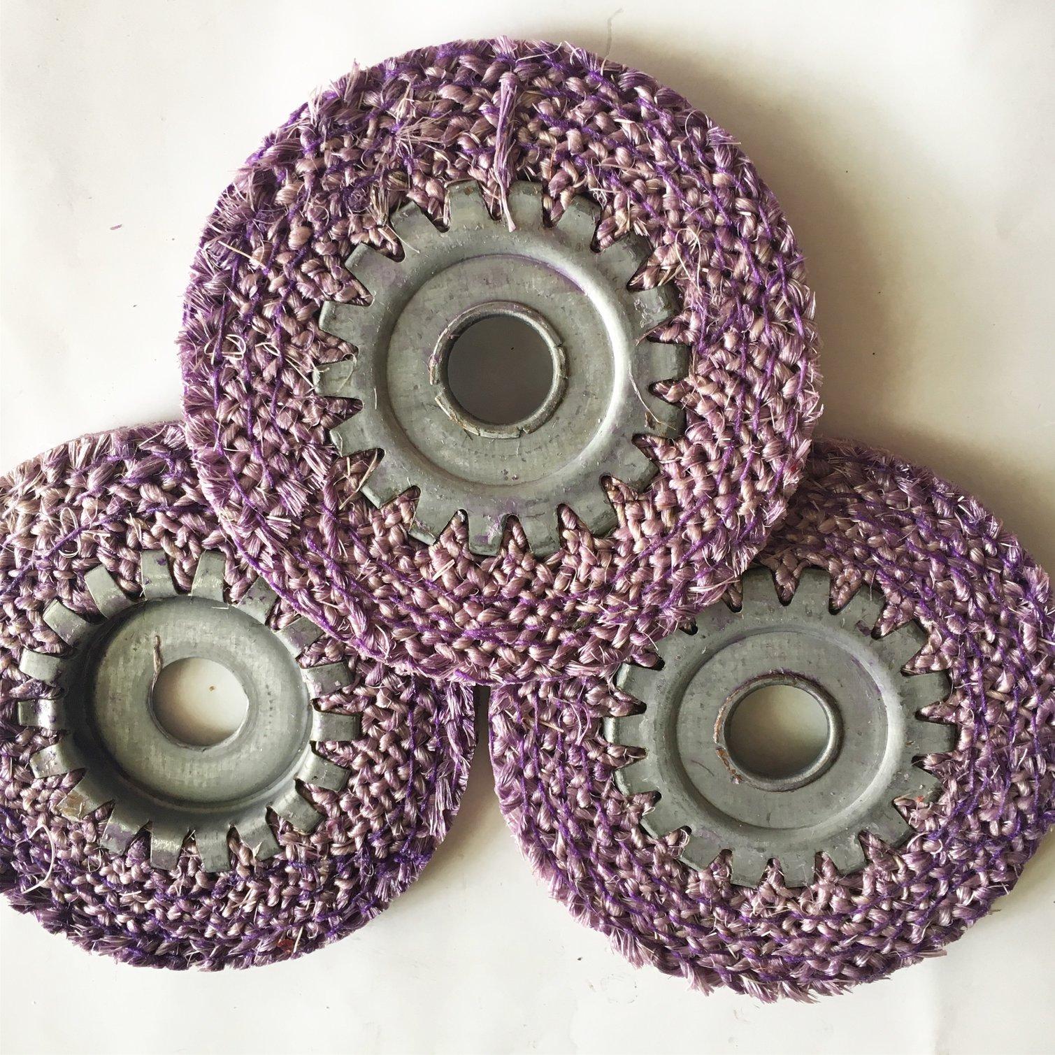 BỘ 3 XƠ DỪA CHUYÊN ĐÁNH BÓNG INOX PHI 100mm