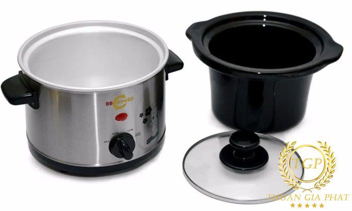 Nồi nấu cháo cho bé BB COOKER 1.5L (Màu Bạc)