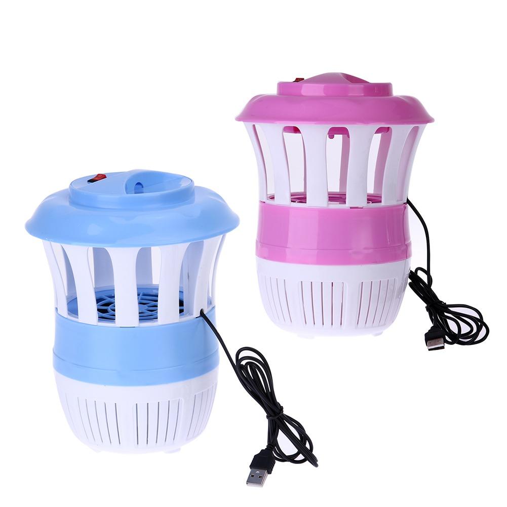 ĐÈN BẮT MUỖI E9 -có quạt nguồn USB (màu xanh dương)