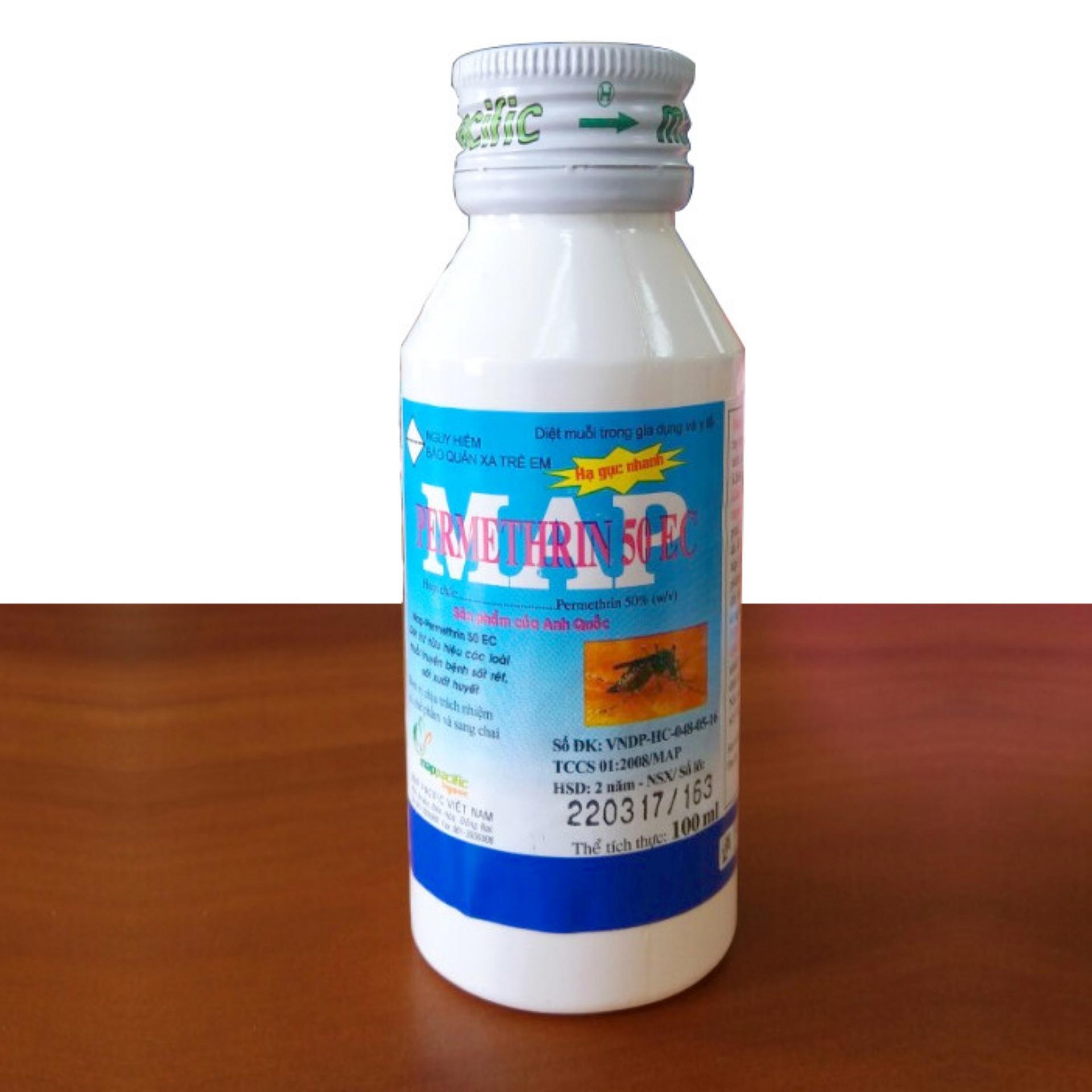 Dung dịch diệt muỗi Map Permethrin 50EC 1.000 ml (Hockley - Anh Quốc)