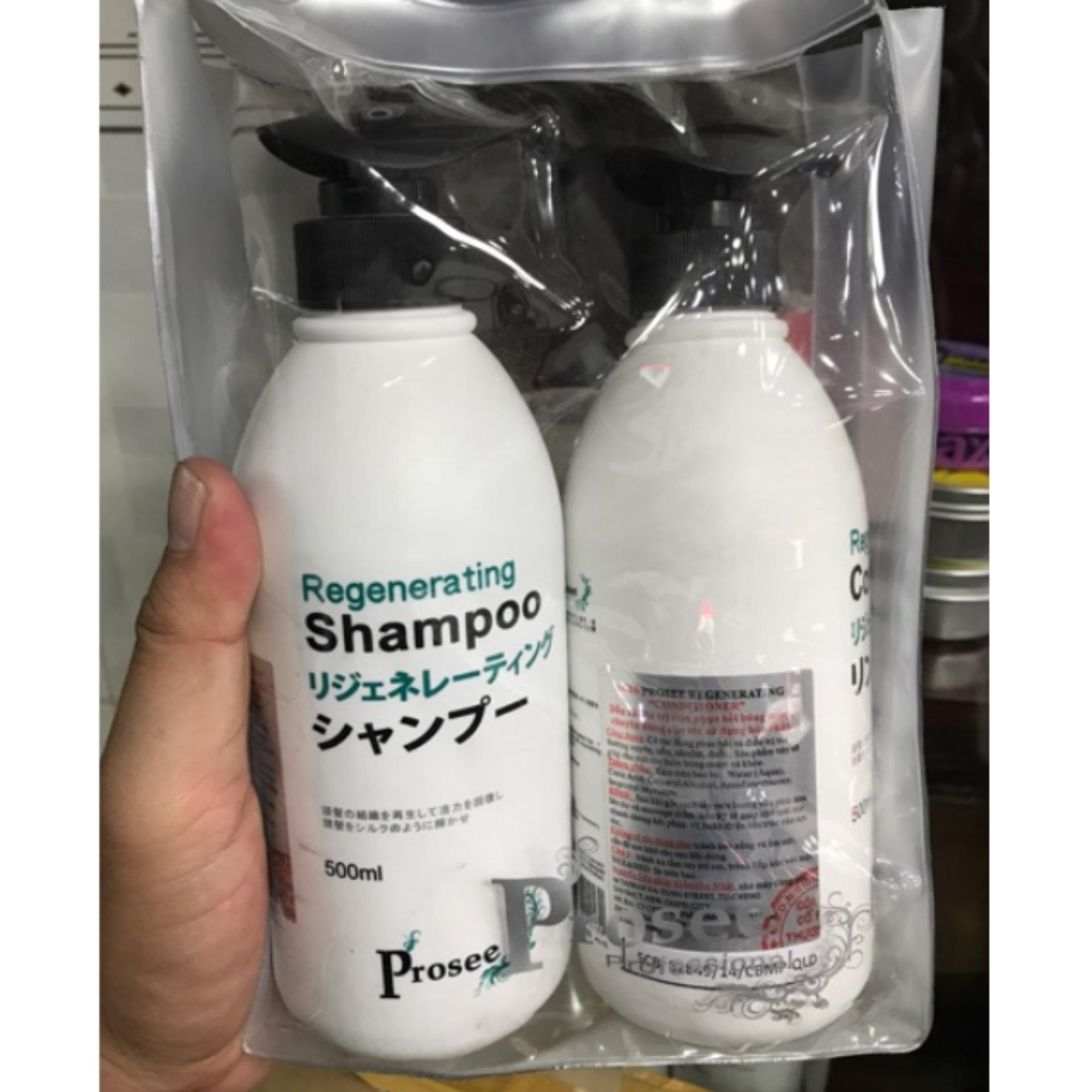 [HCM]Dầu gội + Xả phục hồi Prosee Regenerating 500mlx2