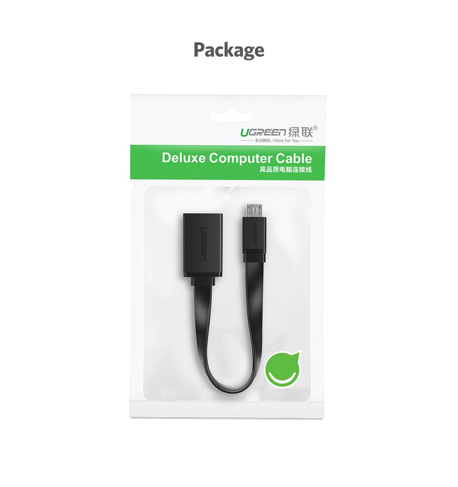 Dây cáp Micro USB OTG dẹt chinh hãng Ugreen 10821