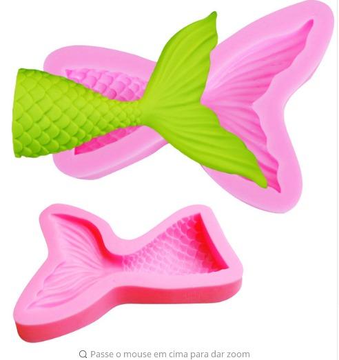 Khuôn silicon 3D làm thạch làm bánh mẫu Đuôi Cá