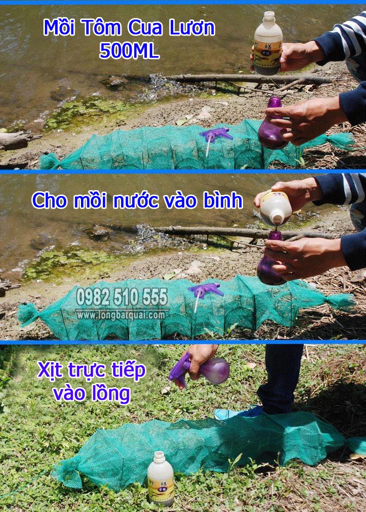 Mồi Tôm Lươn Trạch Dạng Nước - 500ML A Cường