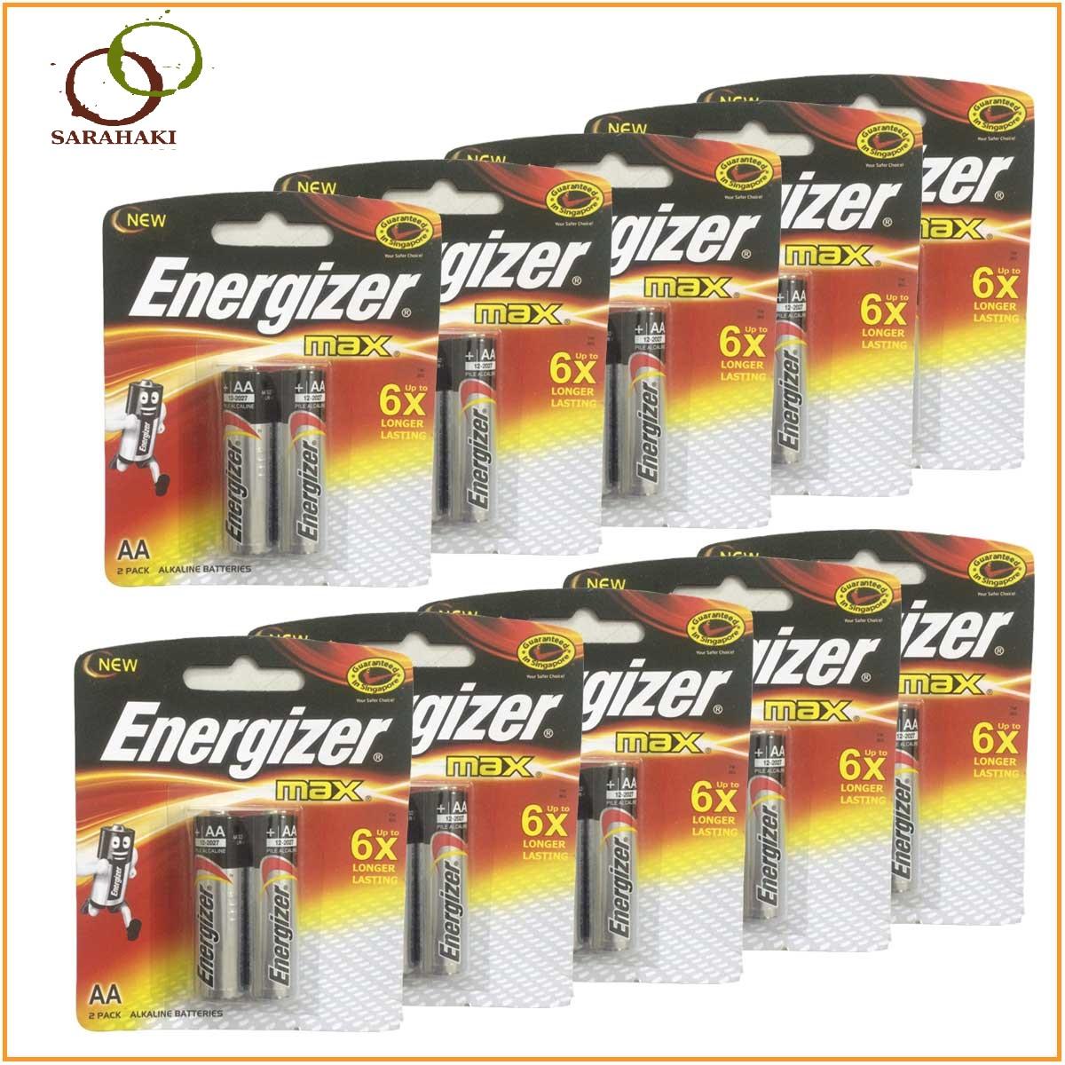 Combo 2 vỉ pin AA Energizer Alkaline chính hãng (1 vỉ 2 viên)