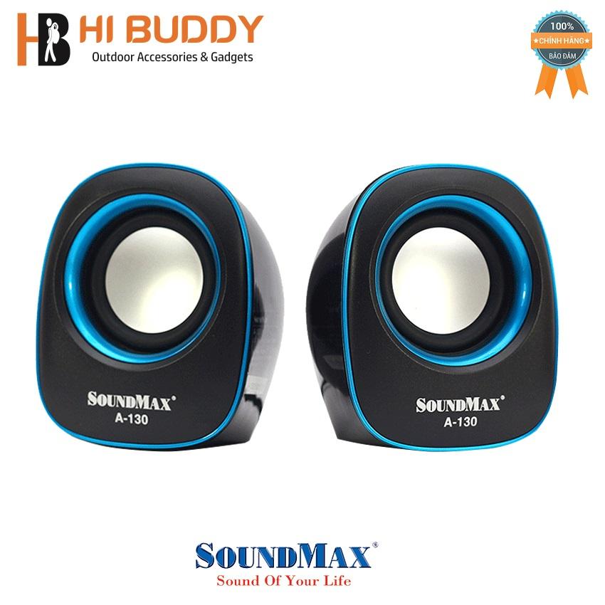 Loa vi tính Soundmax A-130/2.0 6W RMS (Xanh)