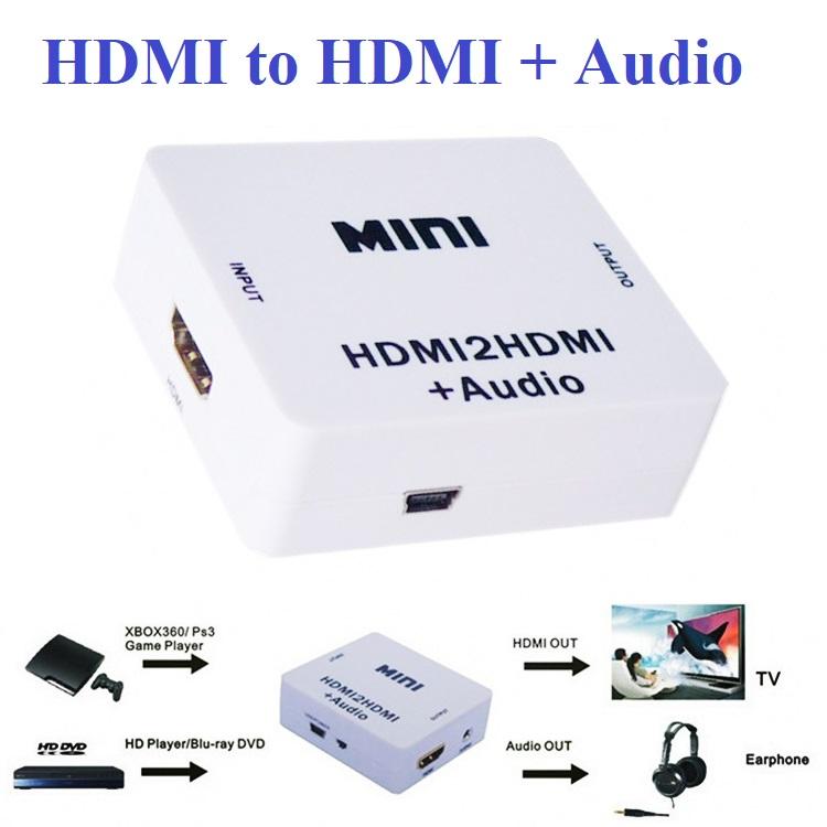 Bộ chuyển đổi HDMI to HDMI + Audio 3.5mm L/R