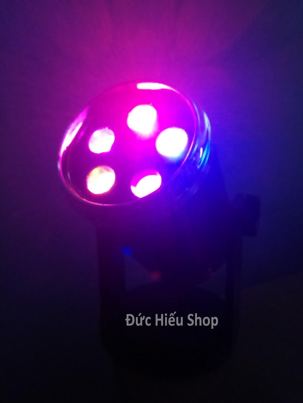 Đèn LED 7 màu sân khấu cảm ứng nhạc