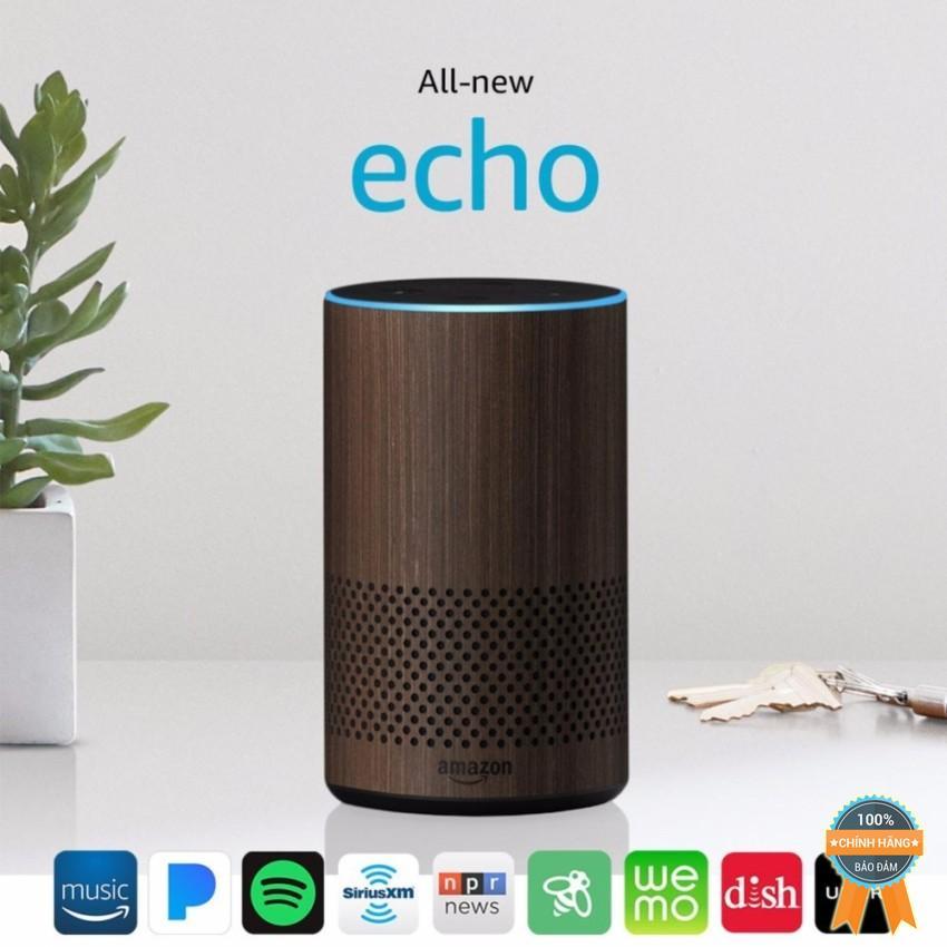 [HCM]Loa thông minh Amazon All New Echo (2nd Generation) màu Walnut Finish