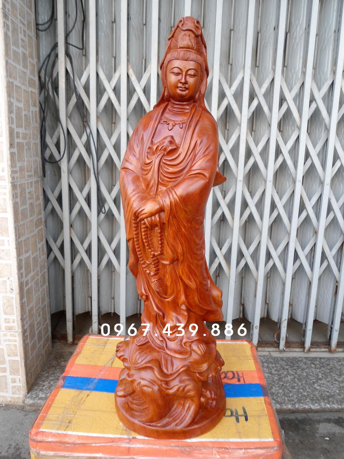 Tượng Phật Bà Quan Âm cao 60cm