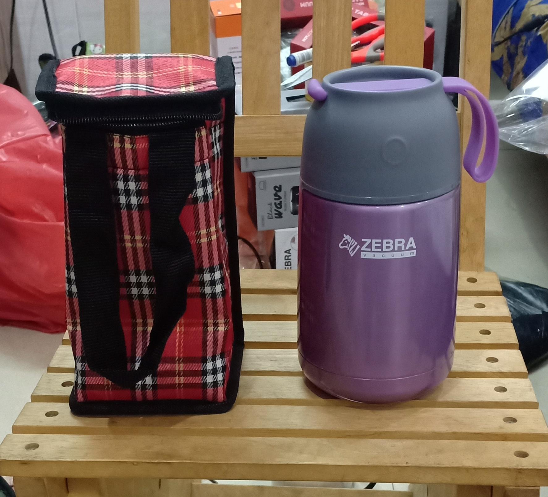 Bình giữ nhiệt thái lan 650ml+túi đựng bình combo
