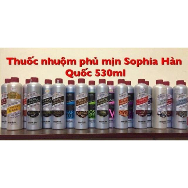 [HCM]THUỐC NHUỘM PHỦ BÓNG CAO CẤP THẾ HỆ MỚI SOFIA PLATINUM 530ml