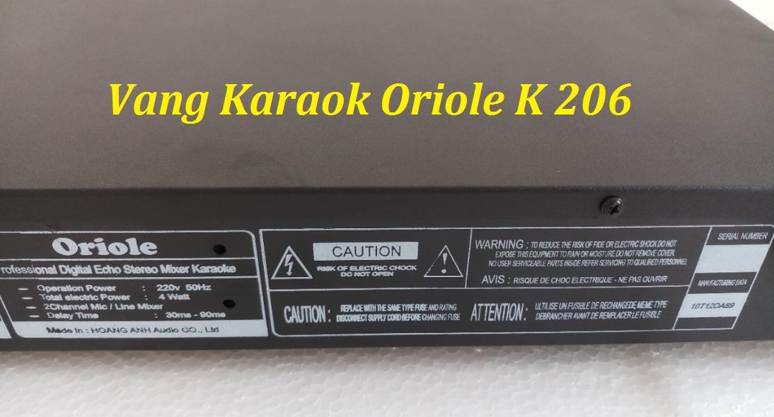 VANG KARAOKE ORIOLE K206