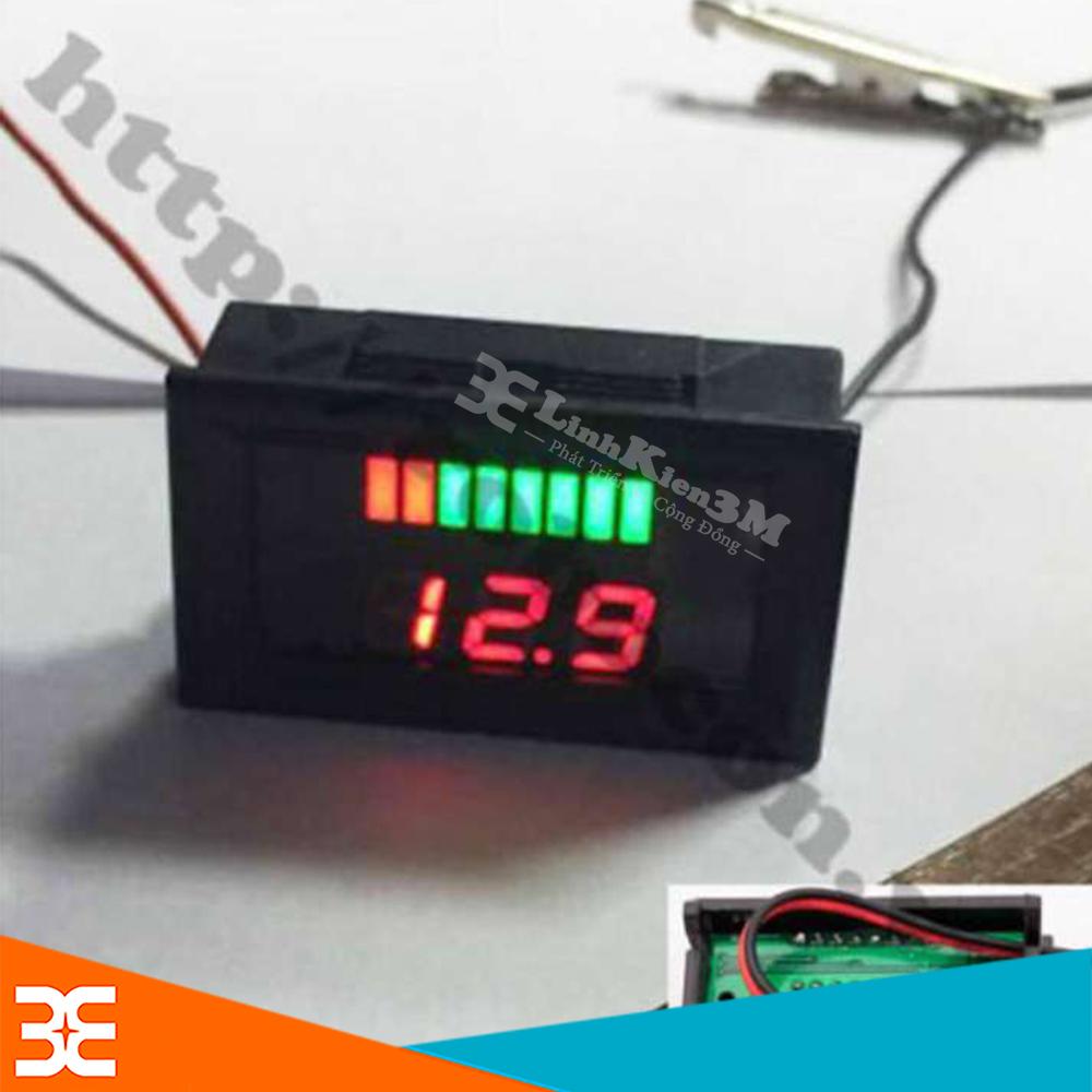 Đồng Hồ Hiển Thị Điện Áp - Dung Lượng Pin, Acquy 24V ( Có Bảo Vệ Chống Ngược )