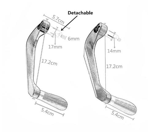 Gù bảo vệ tay thắng CNC K7 1 cặp màu đỏ