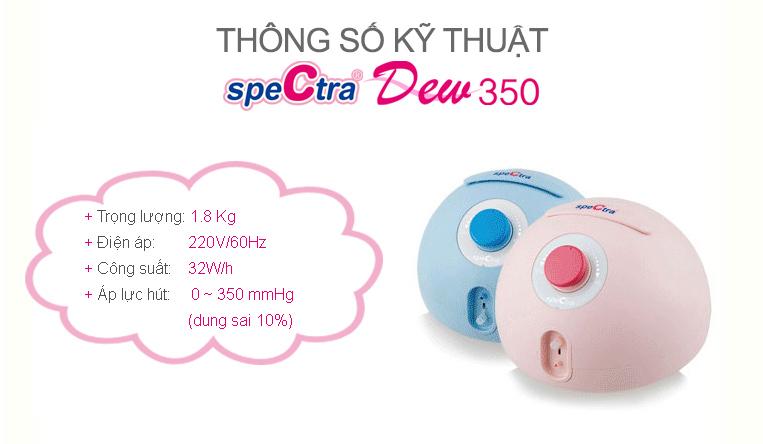 Máy hút sữa điện đôi Spectra Dew 350 Made in Korea