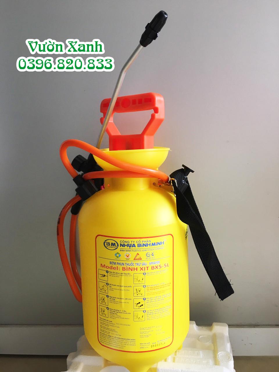 Bình phun xịt tưới 5 lít Bình Minh