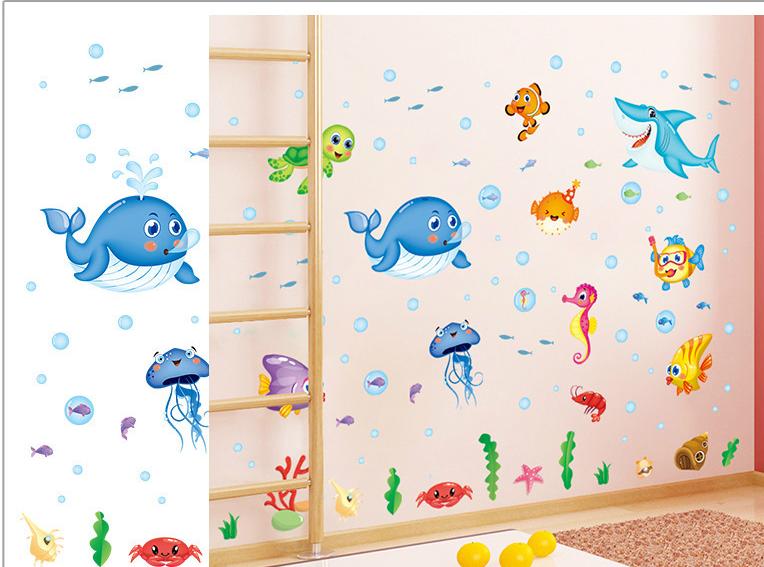 Decan dán tường Sinh vật biển (50*70)- xl7206