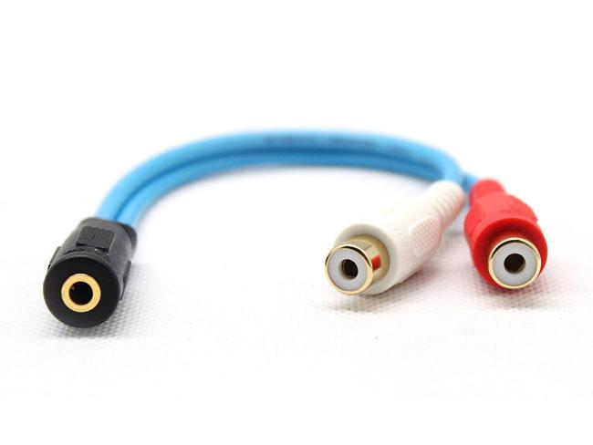 Cáp Audio 3.5mm to 2 RCA Dtech DT-6210 chính hãng