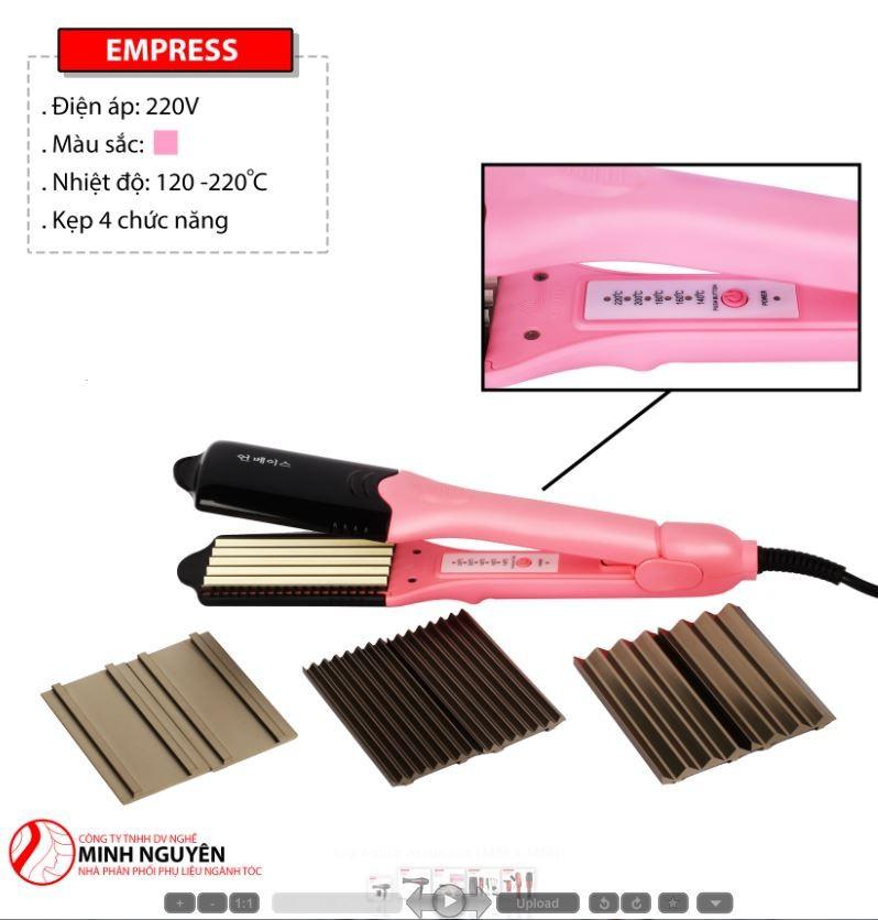 [HCM]máy duỗi bấm tóc cao cấp empress 4 trong 1