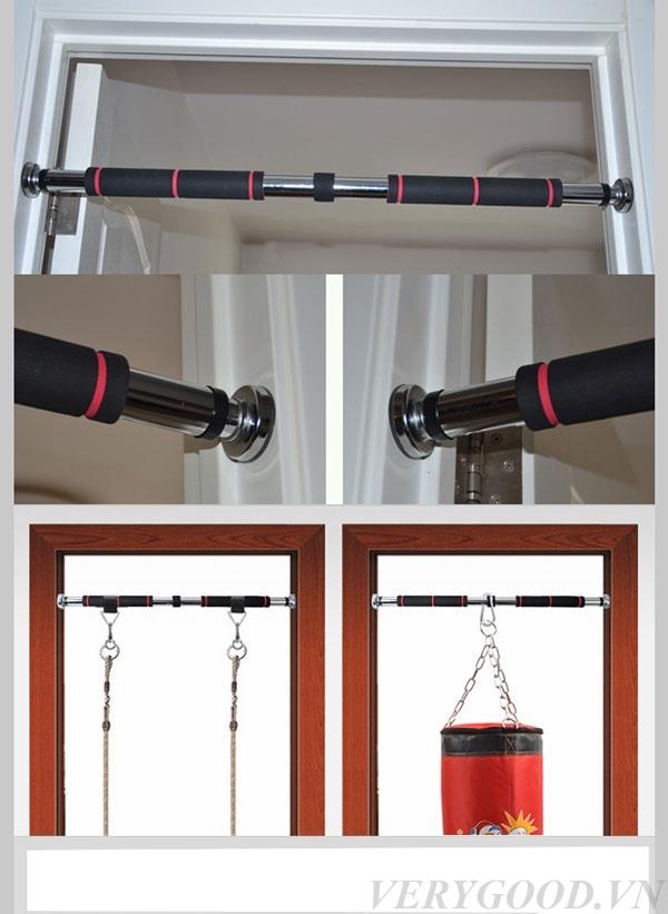 Xà Đơn Gắn Cửa Di Động 60-100cm